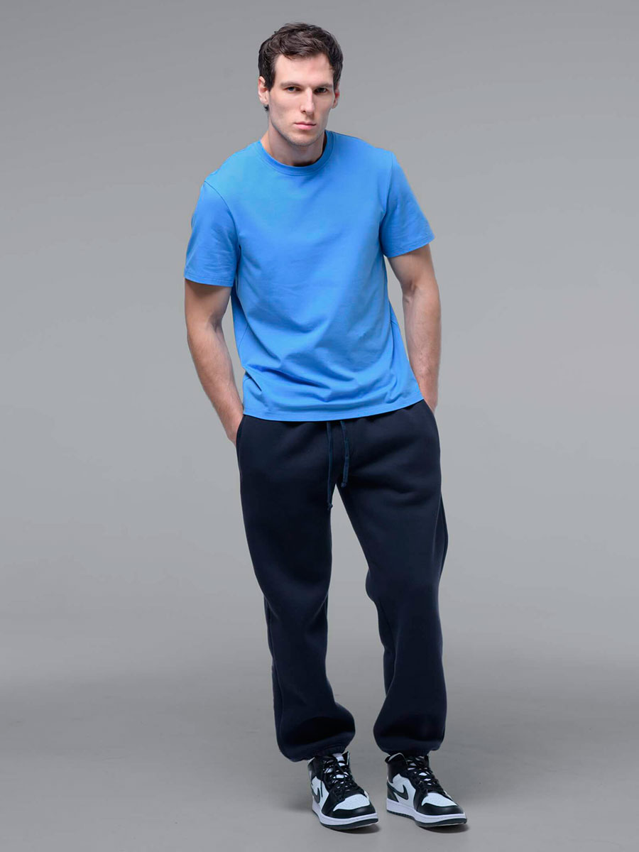 Брюки с начесом, синий