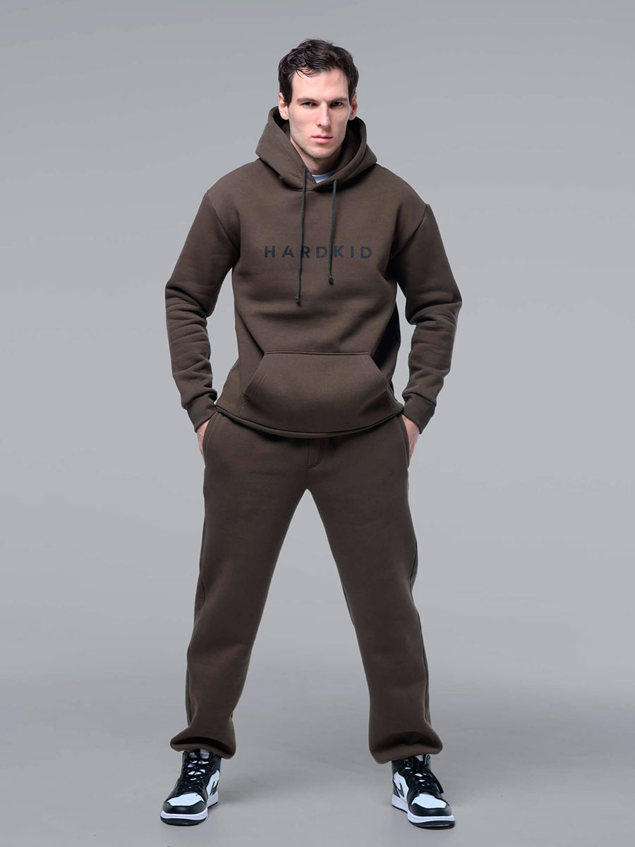 Худи с начесом, хаки