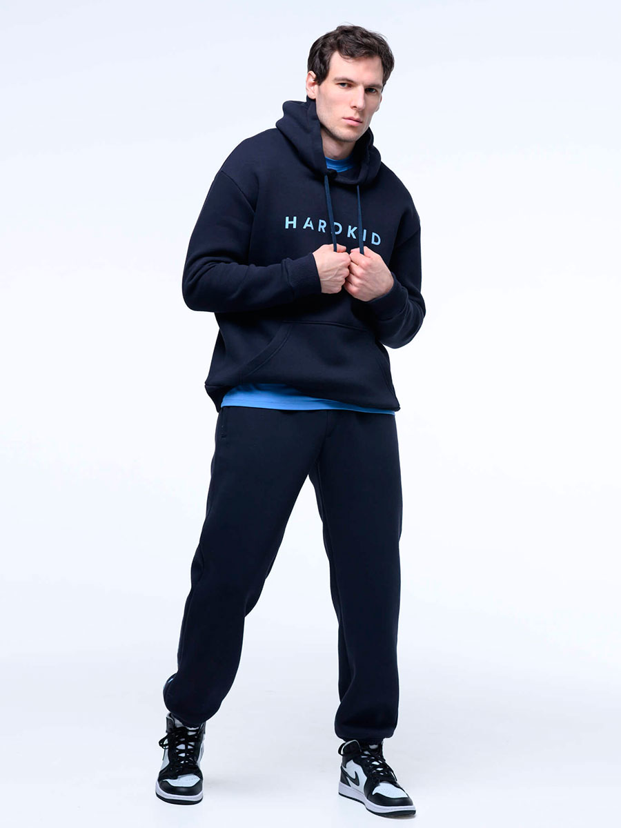 Худи с начесом, синий