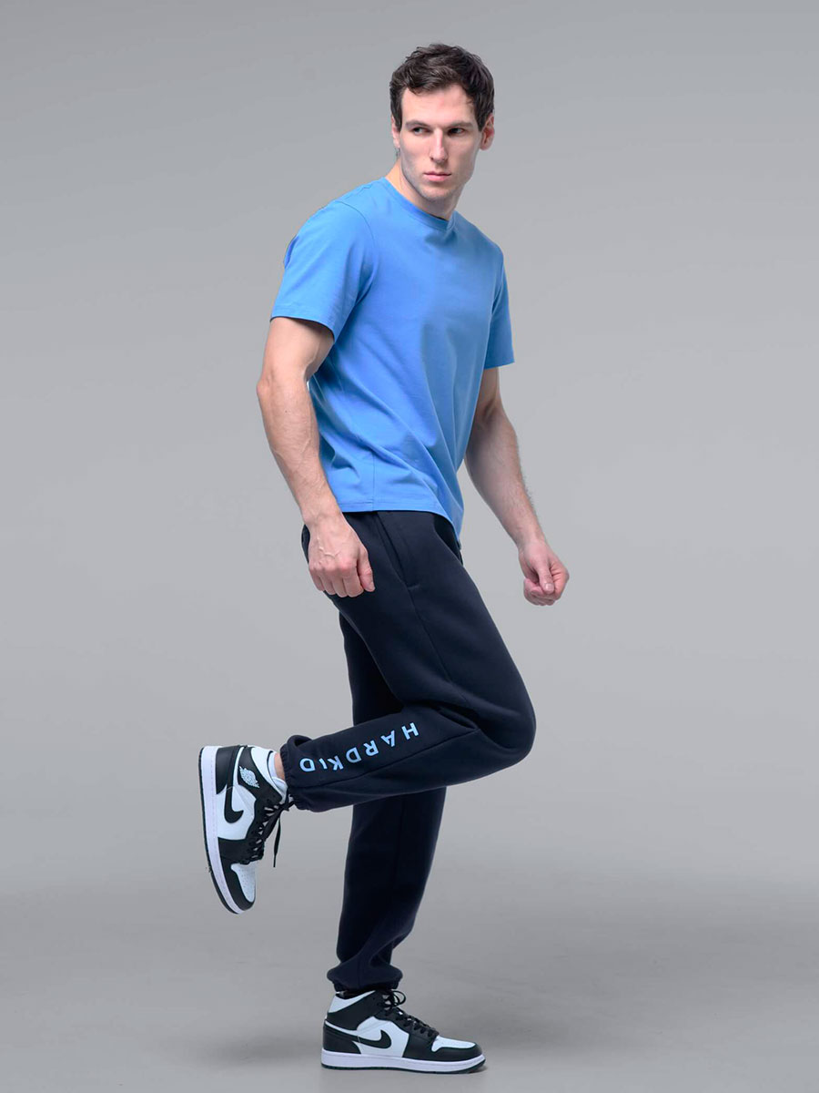 Брюки с начесом, синий