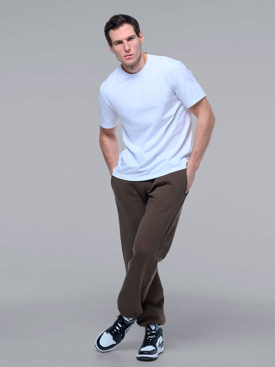 Брюки с начесом, хаки