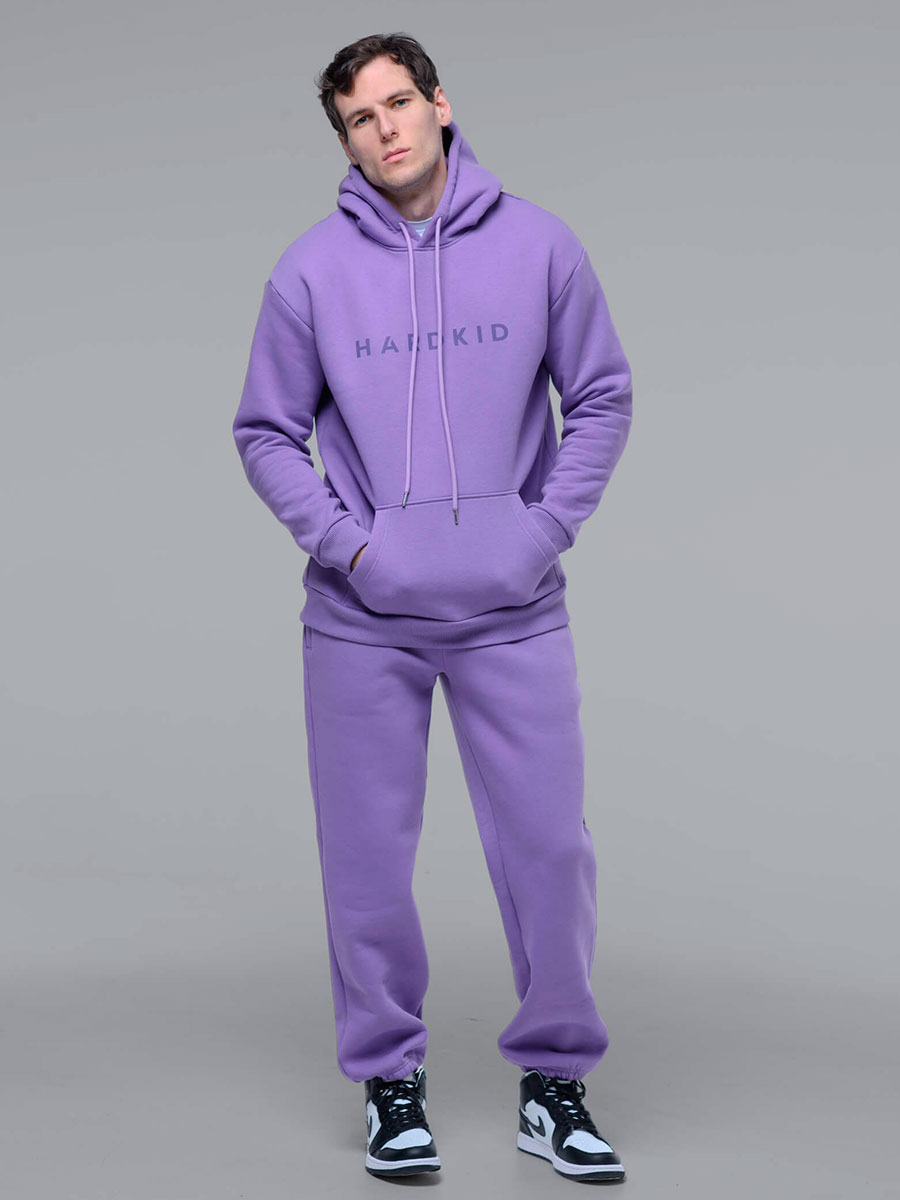 Худи с начесом, сиреневый