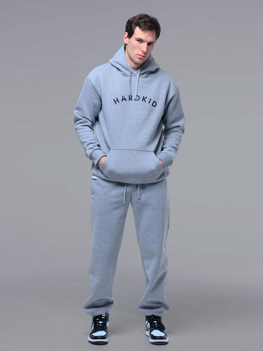 Худи с начесом, серый